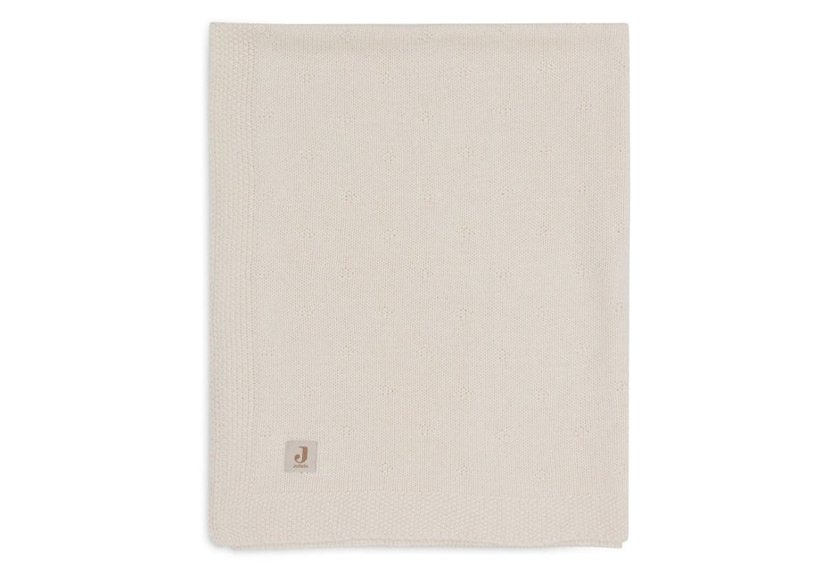 Jollein Wiegdeken Cosy Knit Ivory 75 X 100 Cm - Jollein - Babywinkel - 8717329386556