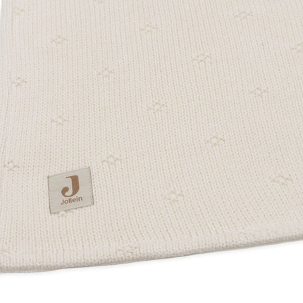 Jollein Wiegdeken Cosy Knit Ivory/Velvet 75 X 100 Cm - Jollein - Babywinkel - 8717329386617