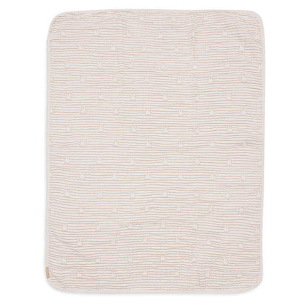 Jollein Wiegdeken Miffy Stripe Biscuit 75X100cm - Jollein - Babywinkel - 8717329381094