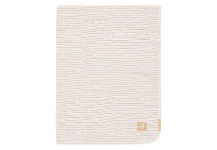 Jollein Wiegdeken Miffy Stripe Biscuit 75X100cm - Jollein - Babywinkel - 8717329381094