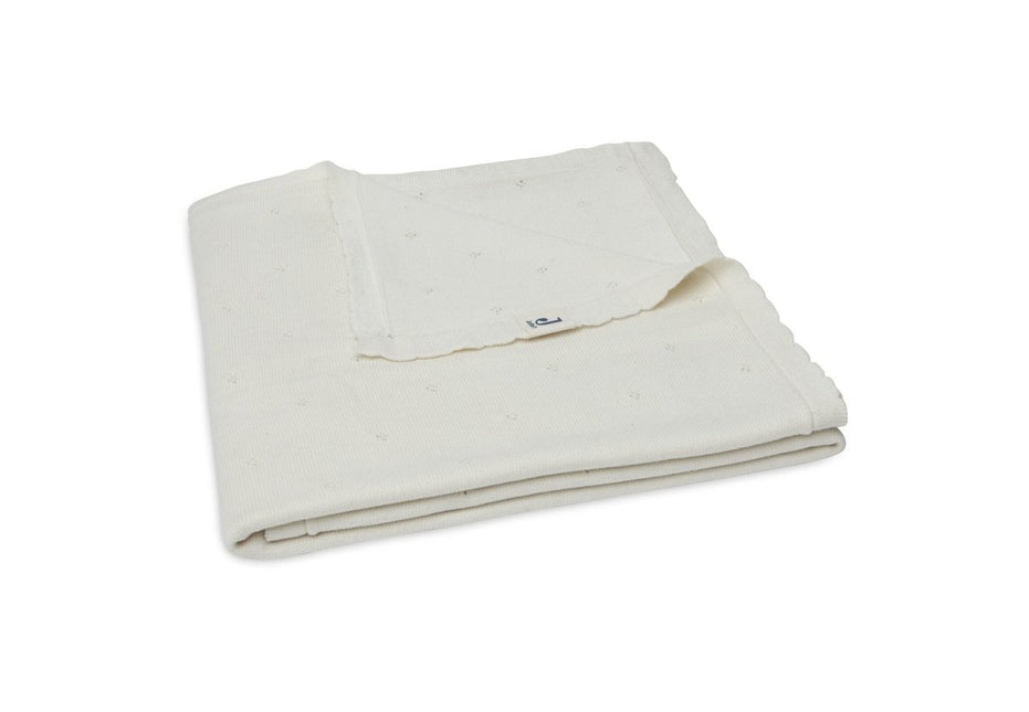 Jollein Wiegdeken Pointelle Ivory 100x150cm koop je bij Babywinkel