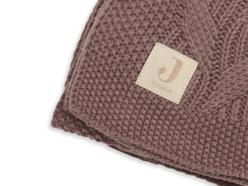 Jollein Wiegdeken Spring Knit Chestnut 75x100cm - Jollein - Babywinkel - 8717329362871
