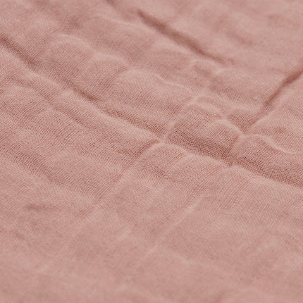 Jollein Wiegdeken Wrinkled Cotton Rosewood 120x120cm - Jollein - Babywinkel - 8717329364202