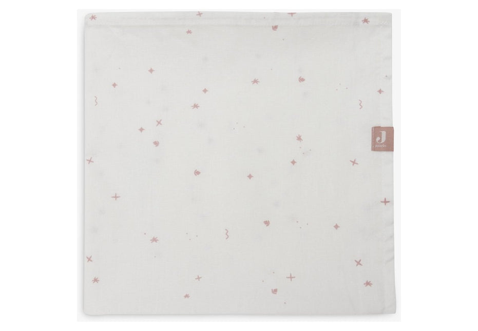 Jollein Wieglaken Twinkling Wild Rose 75X100Cm - Jollein - Babywinkel - 8717329387102