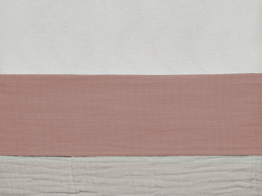 Jollein Wieglaken Wrinkled Cotton Rosewood 75x100cm - Jollein - Babywinkel - 8717329364325