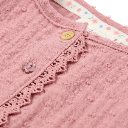 Jurkje lange mouw Pink Blush koop je bij Babywinkel