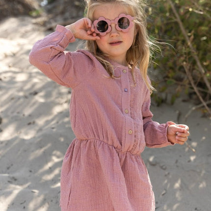 Jurkje lange mouw Pink Blush koop je bij Babywinkel