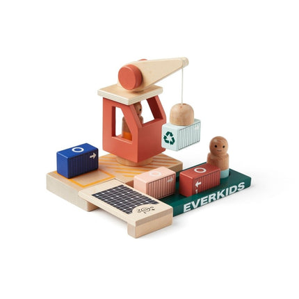 Kid's Concept Houten Speelgoed Container Haven - Kid's Concept - Babywinkel - 7340028734628