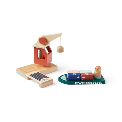 Kid's Concept Houten Speelgoed Container Haven - Kid's Concept - Babywinkel - 7340028734628