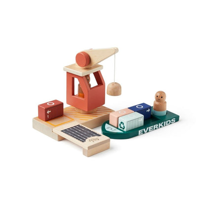Kid's Concept Houten Speelgoed Container Haven - Kid's Concept - Babywinkel - 7340028734628