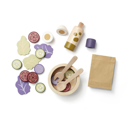 Kid's Concept Houten Speelgoed Salade Set - Kid's Concept - Babywinkel - 7340028731481
