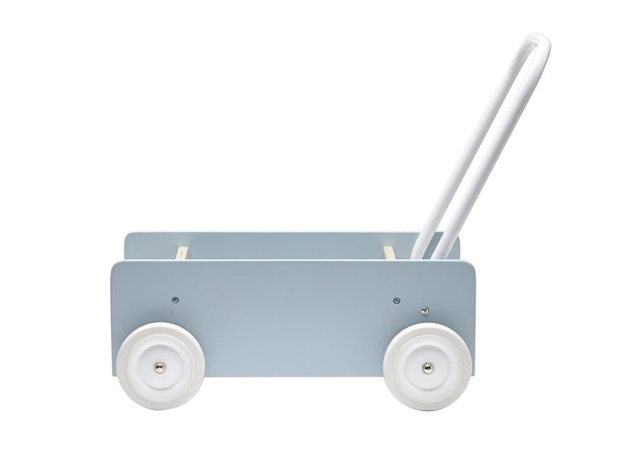 Kid's Concept Houten Speelgoed Wandelwagen blauw koop je bij Babywinkel