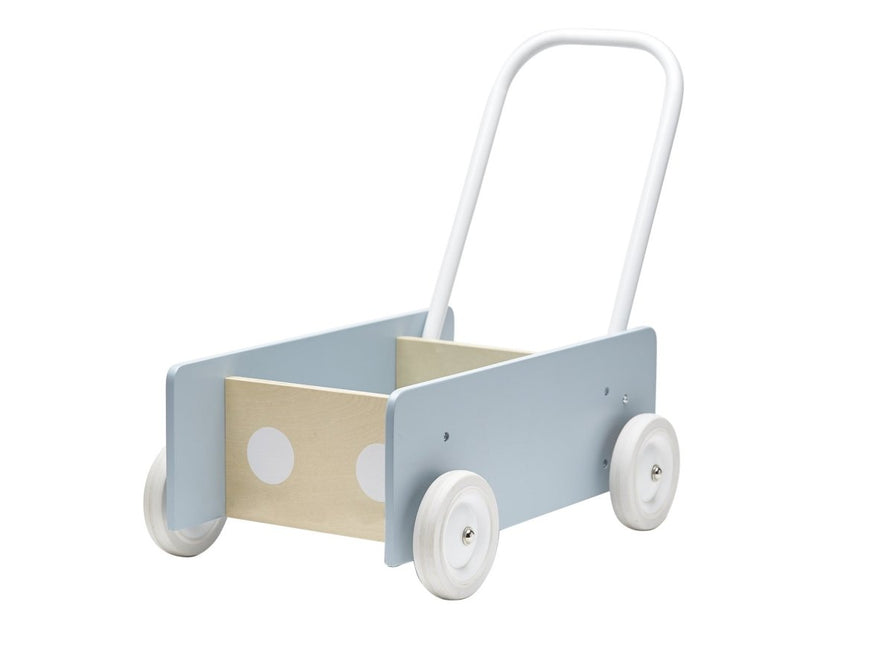 Kid's Concept Houten Speelgoed Wandelwagen blauw koop je bij Babywinkel