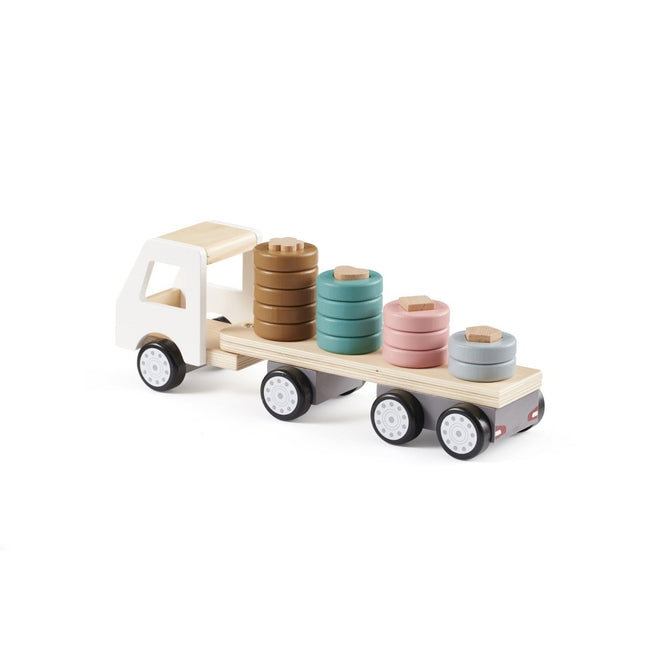 Kid's Concept Speelgoed Auto Vrachtwagen Met Ringen - Kid's Concept - Babywinkel - 7340028729341