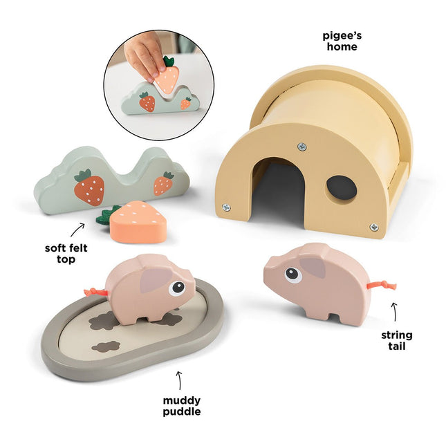 Kleine boerderijspeelset Pigee Kleurenmix koop je bij Babywinkel