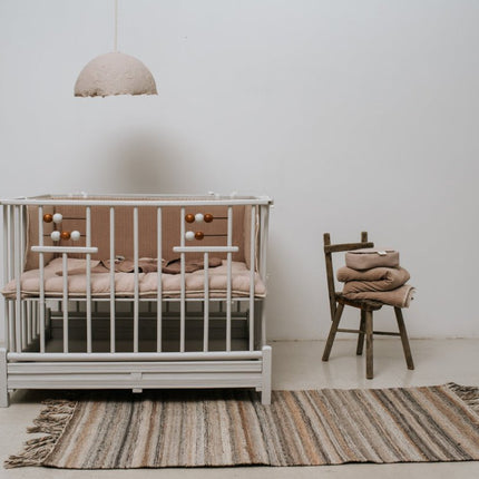 Koeka Boxkleed Riga Grey Pink 80x100cm - Koeka - Babywinkel - 8718276184509