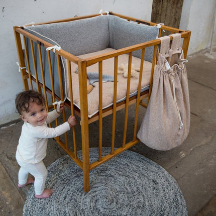 Koeka Boxkleed Vigo Shadow Green/Sparkle Grey 80x100cm - Koeka - Babywinkel - 8718276188873