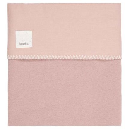Koeka Ledikantdeken Flanel Runa Old Pink - Koeka - Babywinkel - 8718276178836
