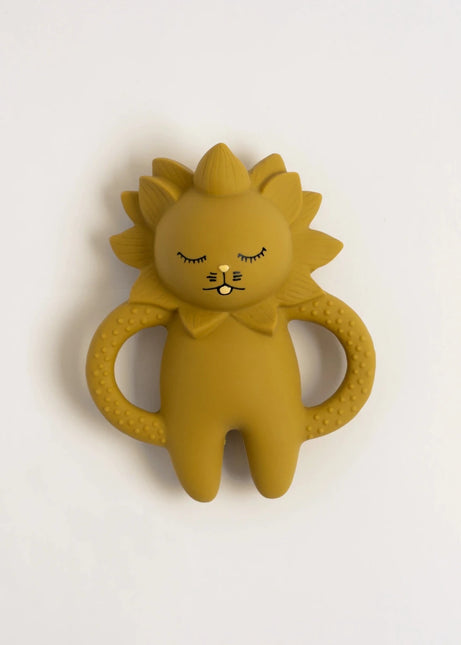 Konges Sløjd Leeuw Bijtring Mustard 13 x 10cm koop je bij Babywinkel