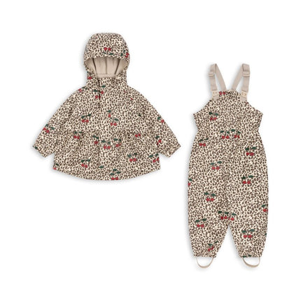 Konges Sløjd Regenpak Kind Palme Set Girl Leo Cerise koop je bij Babywinkel