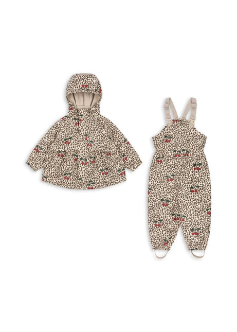 Konges Sløjd Regenpak Kind Palme Set Girl Leo Cerise koop je bij Babywinkel