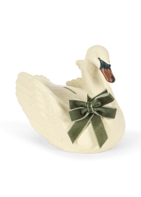 Konges Sløjd Spaarpot Swan Met Strik koop je bij Babywinkel