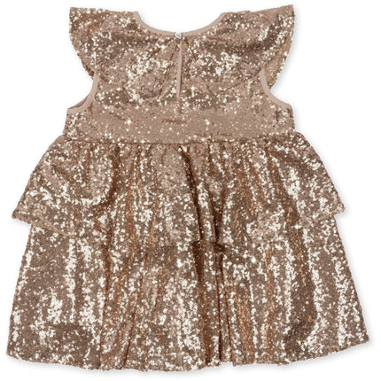 Konges Slojd Baby Jurkje Starla Sequin S Gold Blush - Konges Slojd - Babywinkel - 5715404124393