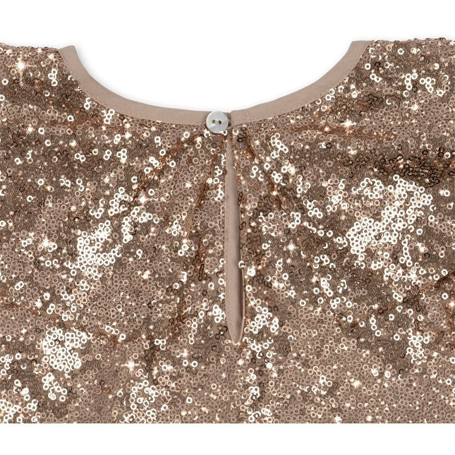 Konges Slojd Baby Jurkje Starla Sequin S Gold Blush - Konges Slojd - Babywinkel - 5715404124393