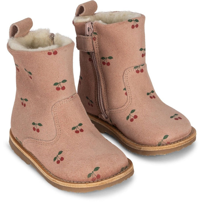 Konges Slojd Baby Schoentjes Boots Cherry - Konges Slojd - Babywinkel - 5715404261012