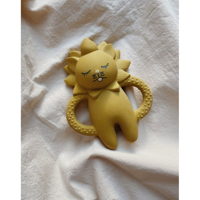 Konges Slojd Bijtring Lion Mustard 13x10cm - Konges Slojd - Babywinkel - 5712982337849