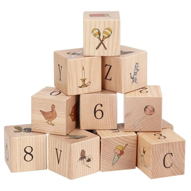 Konges Slojd Houten Speelgoed Blokken Set 16st - Konges Slojd - Babywinkel - 5712982164087