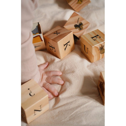 Konges Slojd Houten Speelgoed Blokken Set 16st - Konges Slojd - Babywinkel - 5712982164087