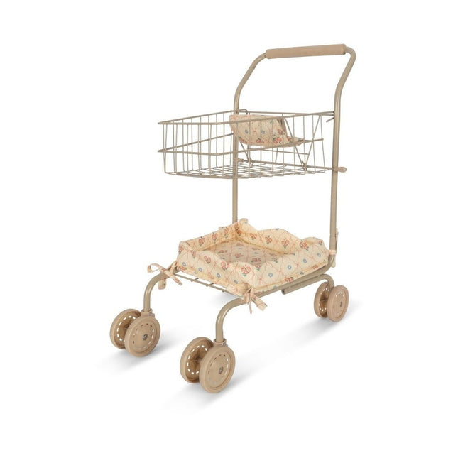 Konges Slojd Poppen Winkelwagen Fleur Decor - Konges Slojd - Babywinkel - 5715404342810