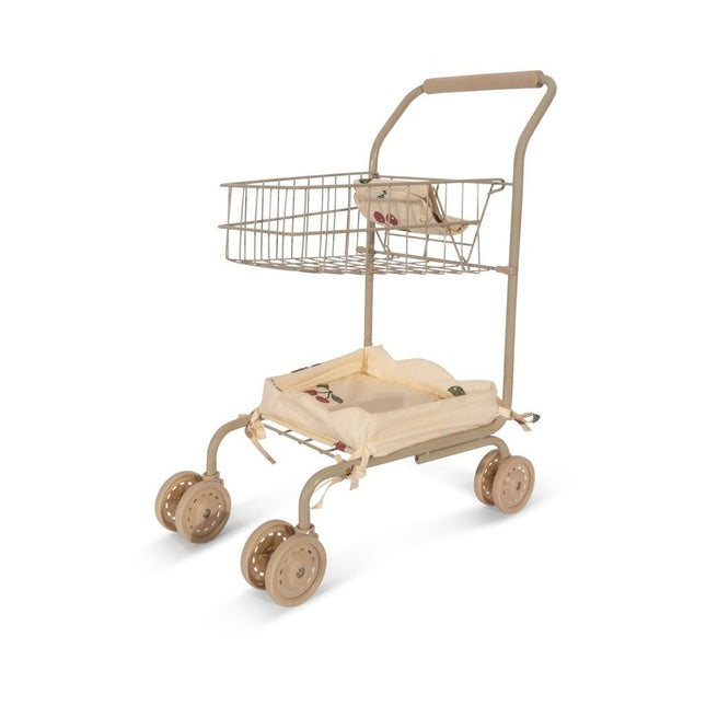 Konges Slojd Poppen Winkelwagen Ma Grande Cerise Pink Glitter - Konges Slojd - Babywinkel - 5715404342827