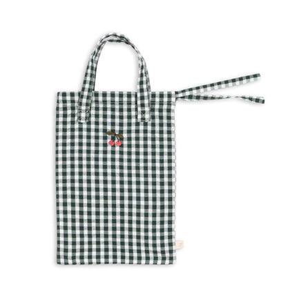 Konges Slojd Poppenbedje Beddengoed Green Check koop je bij Babywinkel