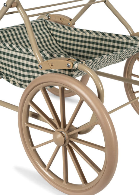 Konges Slojd Poppenwagen Smoke Pine Check koop je bij Babywinkel