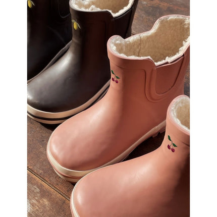 Konges Slojd Regenlaarsjes Cherry Lowcameo Brown - Konges Slojd - Babywinkel - 5715404261579
