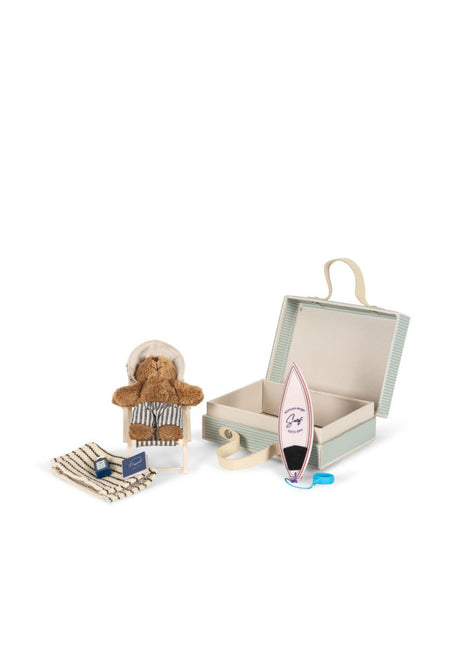 Konges Sløjd Tiny Teddy Travel Blue Stripe koop je bij Babywinkel