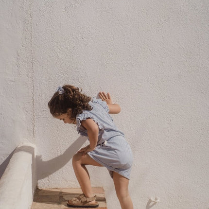 Kort tuinpak Denim Blue Stripe koop je bij Babywinkel