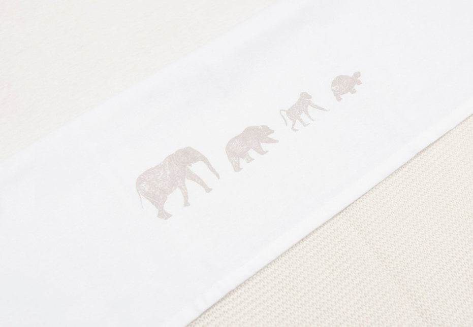 Laken Wieg 75x100cm Animals - Nougat - Babywinkel - 8717329376687