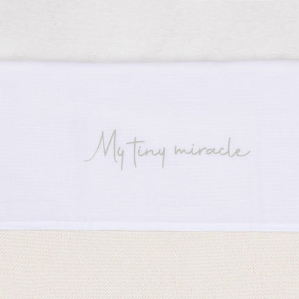 Laken Wieg 75x100cm My Tiny Miracle - Olive Green - Babywinkel - 8717329376649