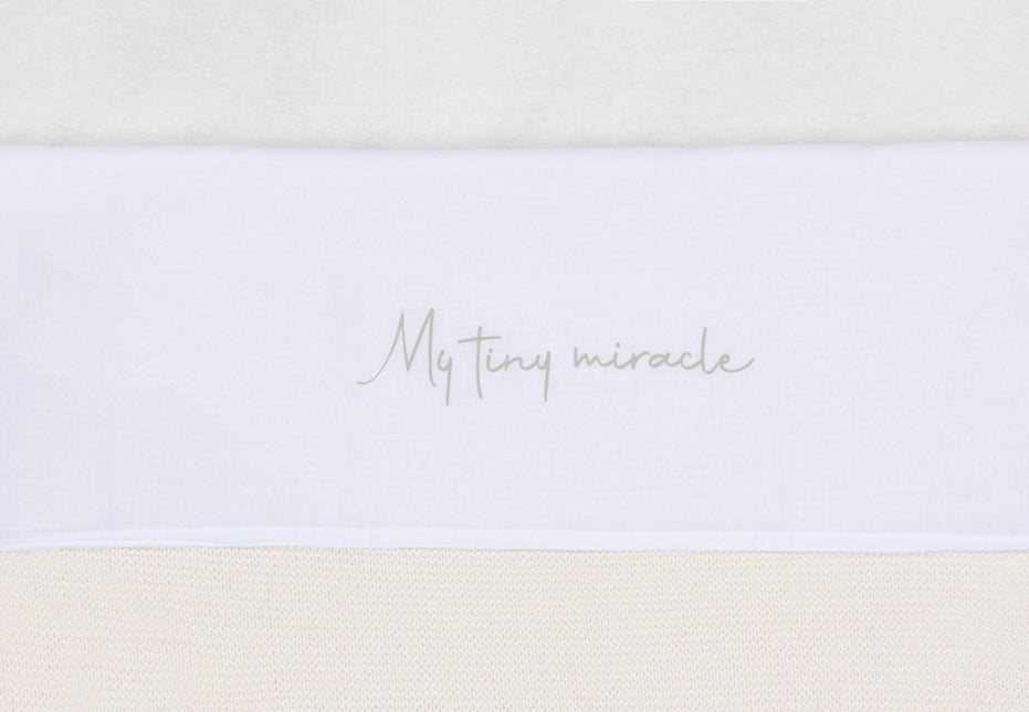 Laken Wieg 75x100cm My Tiny Miracle - Olive Green - Babywinkel - 8717329376649