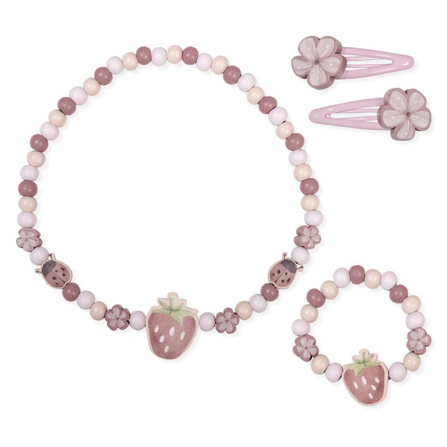 LD Sieraden Set Strawberry 4 delig koop je bij Babywinkel
