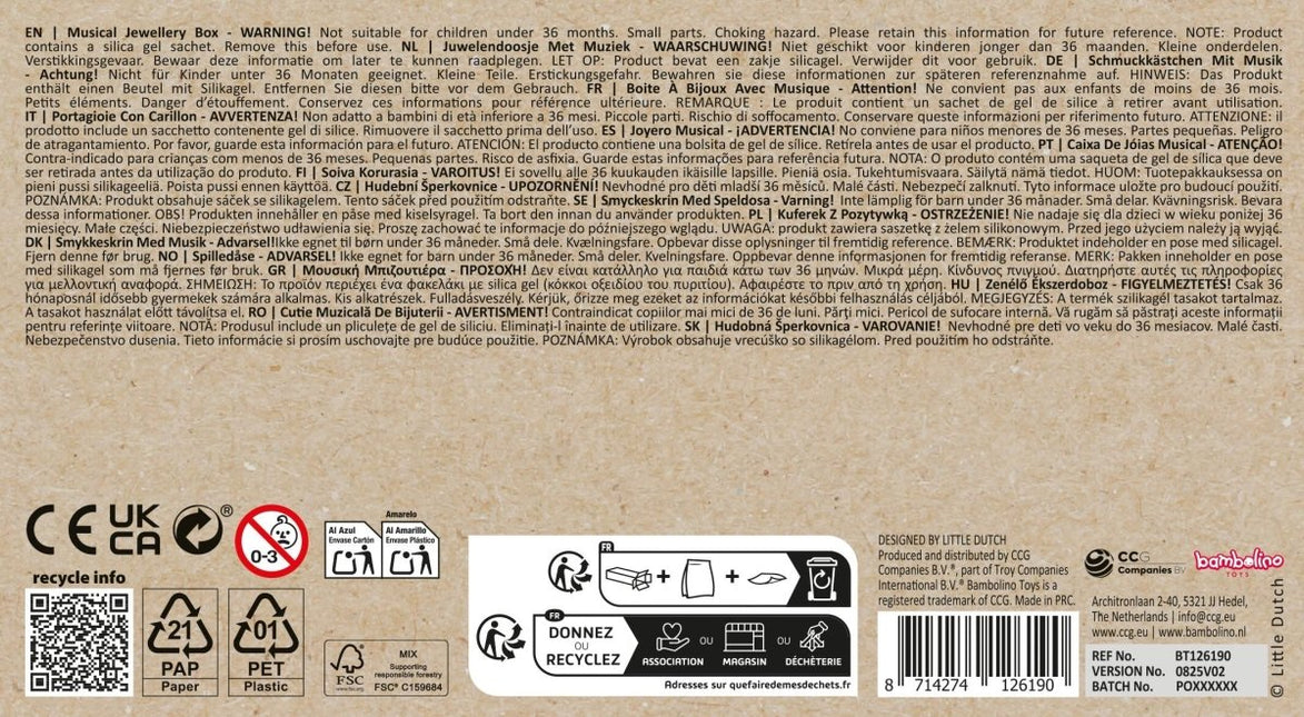 LD Sieradendoosje Deer 17,8 x 1,5 x 9,9cm koop je bij Babywinkel