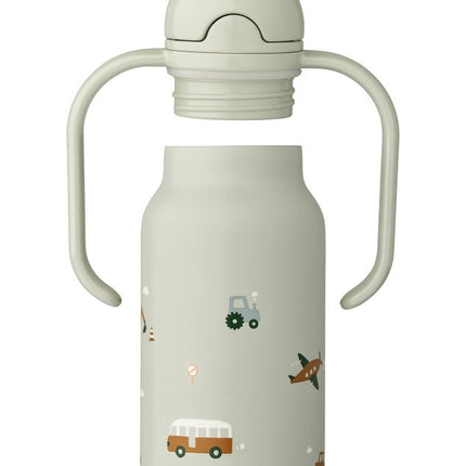 Liewood Drinkbeker Kimmie Vehicles/Dove Blue 250Ml - Liewood - Babywinkel - 5715493448660