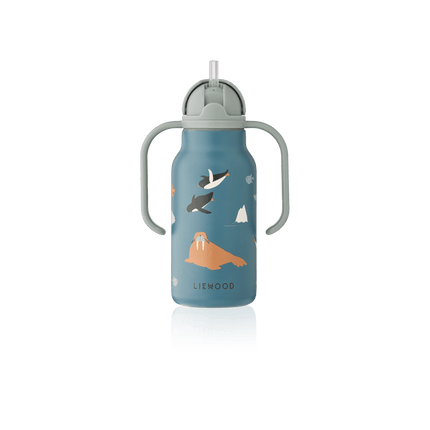 Liewood Kimmie Waterfles Arctic Sea / Ocean view 250ml koop je bij Babywinkel