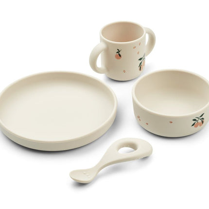 Liewood Kinderservies Set Vivi Peach/ Sea Shell - Liewood - Babywinkel - 5715335086326