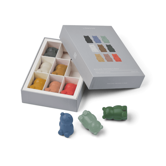 Liewood Krijtjes Wallace Yellow Mellow Multi 9St koop je bij Babywinkel