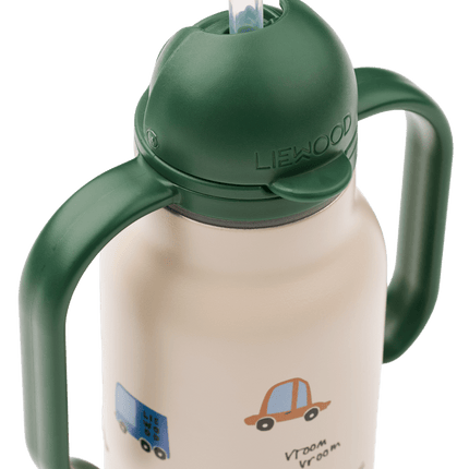 Liewood Waterfles Kimmie Cars / Sandy 250ml koop je bij Babywinkel