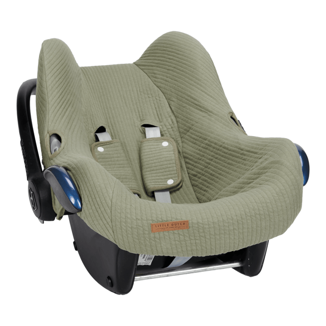 Little Dutch Autostoelhoes 0+ Pure Olive - Little Dutch - Babywinkel - 8719638748919